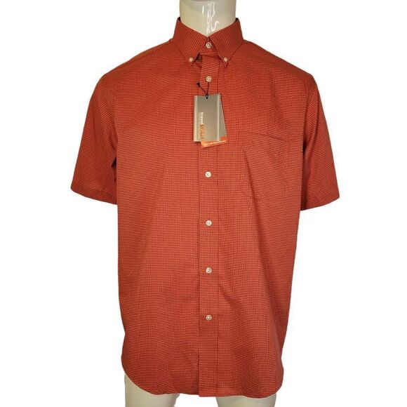 Travel Smart Roundtree & Yorke Men's Button Down Shirt (Size L) - Picture 1 of 8